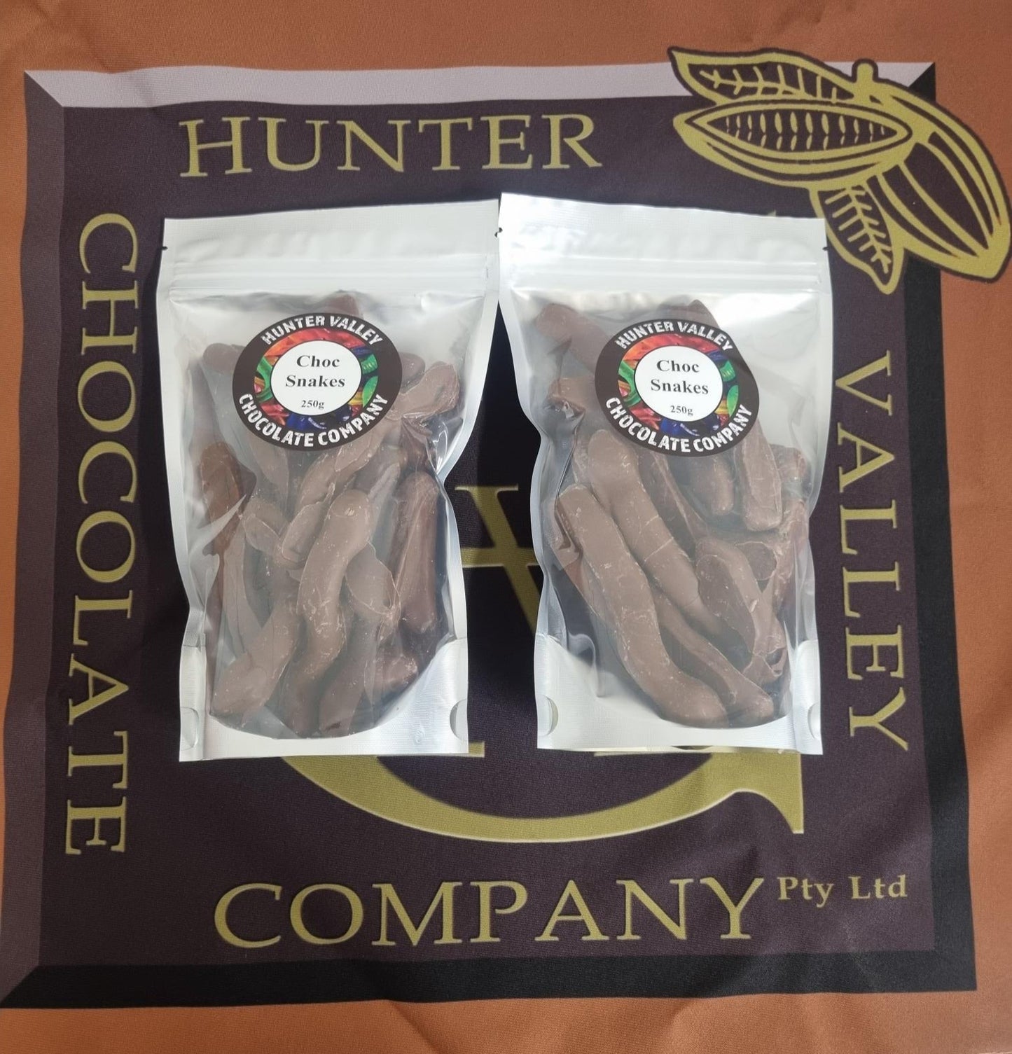 Choc coated snakes