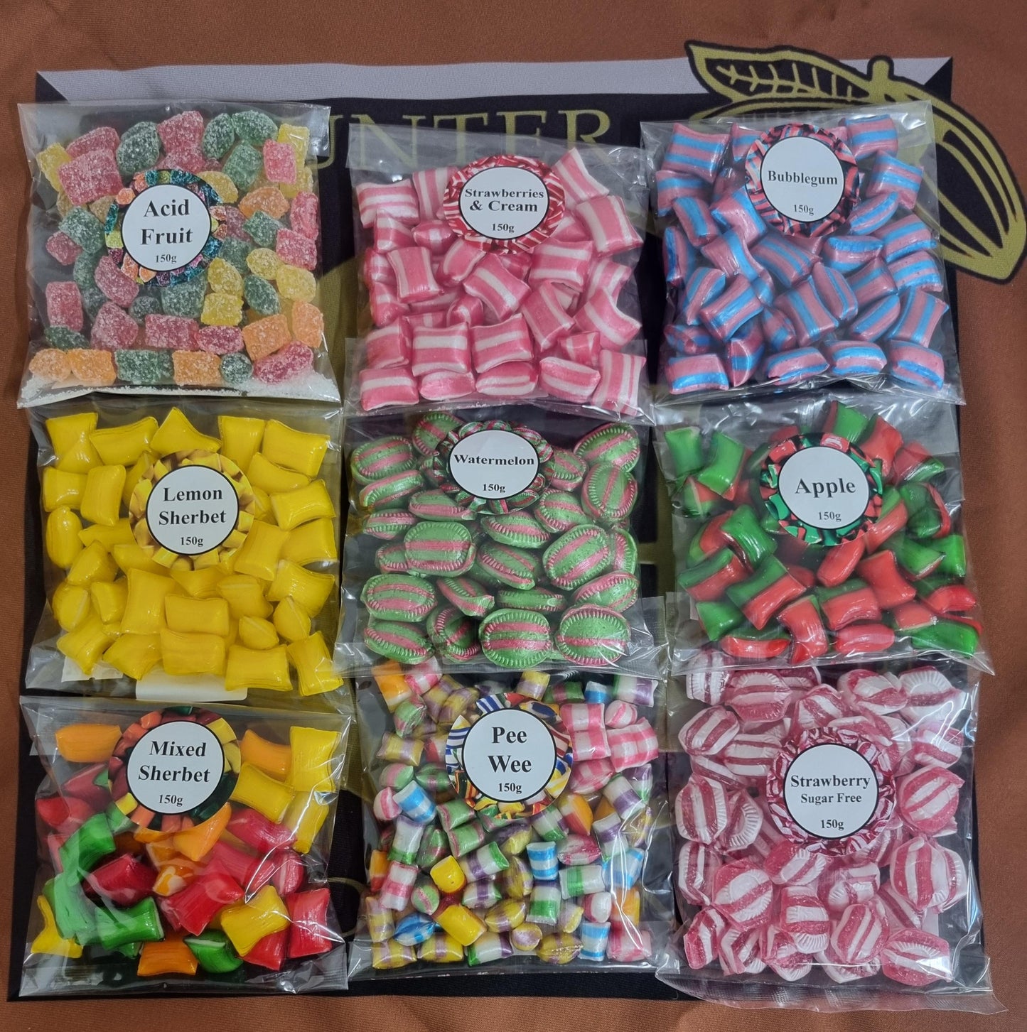 Lemon sherbert candy