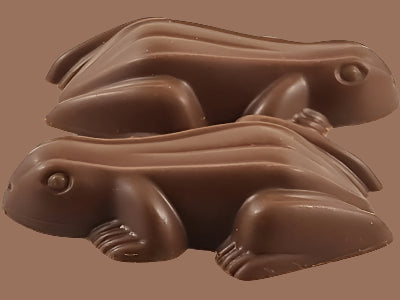 10 x Milk chocolate frog cylinder