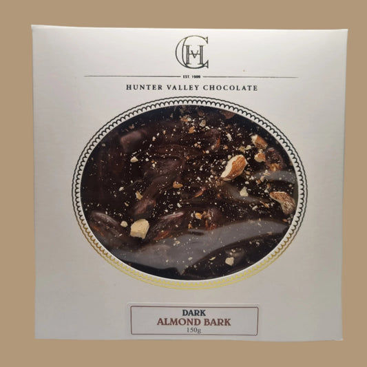 Dark almond bark