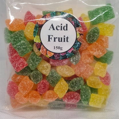 Acid fruit candy