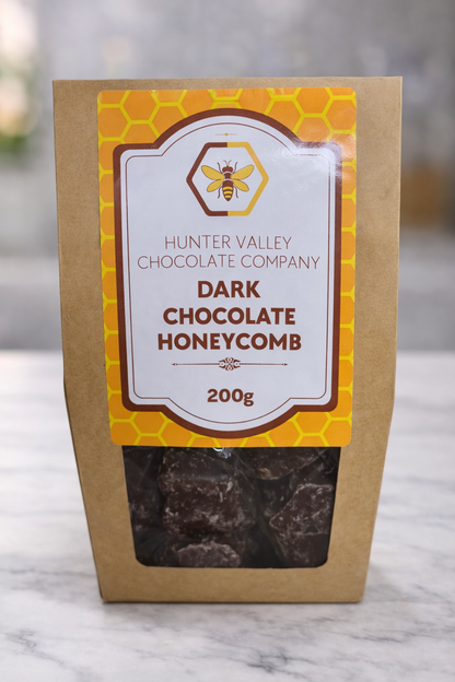 Dark choc coated honeycomb