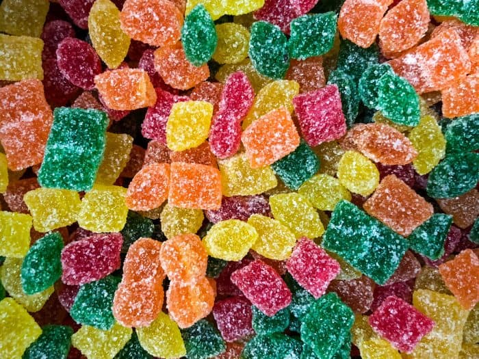 Acid fruit candy