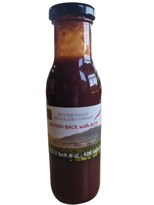 BROKEN BACK WITH BITE CHILLI BAR-B-Q RIB SAUCE