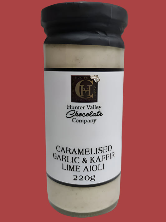 Caramelised garlic & kaffir lime aioli