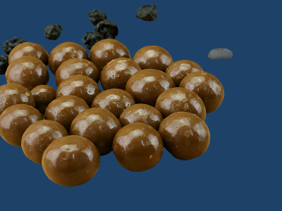 Milk chocolate blueberries