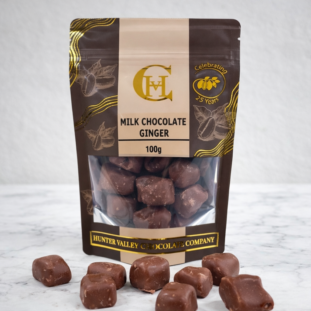 Milk chocolate ginger
