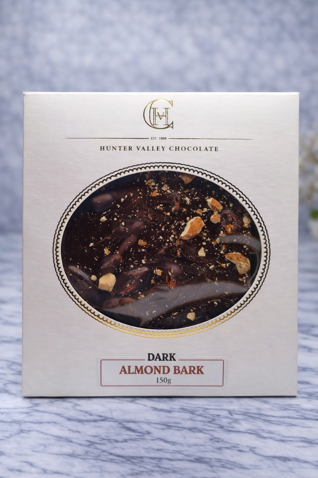 Dark almond bark