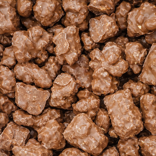 Milk choc coated hawaiian crunch