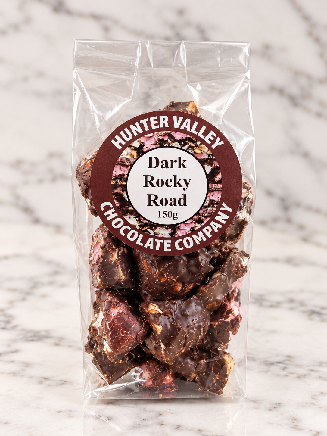 Dark rocky road