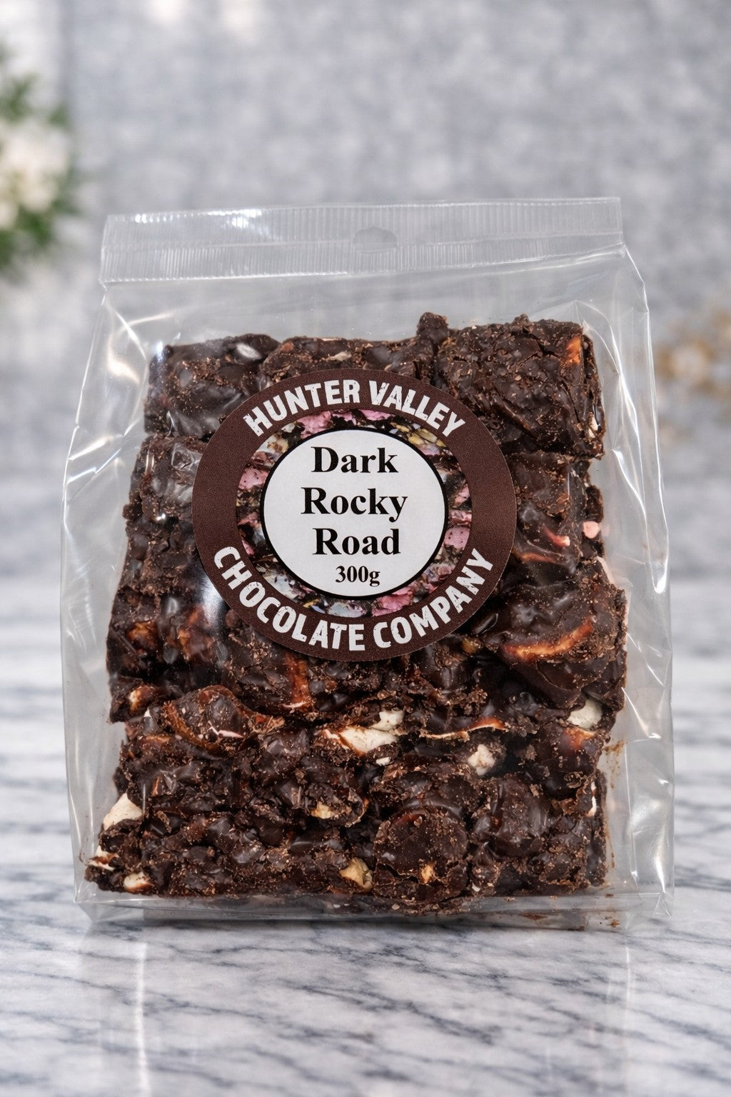 Dark rocky road